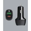 Mey İthalat® Kompakt Tasarımlı Type-C + USB Girişli Araç Şarj Başlığı