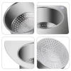Mey İthalat® Kuğu Tasarımlı Paslanmaz Lavabo Drenaj Sepeti