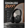 Mey İthalat® Kulak Üstü Bluetooth Kulaklık Ayarlanabiilir Uzun Pil Ömrü Kablosuz 5.0 Bluetooth