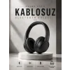 Mey İthalat® Kulak Üstü Kablosuz Bluetooth Kulaklık Yüksek Ses Kaliteli ANC Özelliği