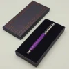 Mey İthalat® Kutulu Mor Metal Roller Kalem