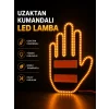 Mey İthalat® Led Işık El İşareti Araç Camı İçin Uzaktan Kumandalı