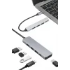 Mey İthalat® Macbook Pro/air Uyumlu USB Type-C 8 In 1 Hub Dönüştürücü Çevirici Çoklayıcı USB Hdmı Micro Sd 8 Girişli
