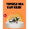 Mey İthalat® Mat Renk Topuzlu Kapı Kilidi – Giriş Tipi