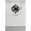Mey İthalat® Mekanik Dişli Çark Tasarım Ahşap Duvar Saati - 40x40 cm Steampunk Dekor