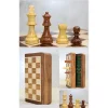 Mey İthalat® Mıknatıs Taşlı Ahşap Katlanabilir Kutulu Satranç Seti 12.5 cm