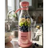 Mey İthalat® Mini Blender USB Şarjlı Smoothie Hazırlayıcı Kolay Temizlenebilir Tasarım