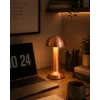 Mey İthalat® Modern Bronz Mantar Masa Lambası LED Dokunmatik Dekoratif Aydınlatma