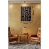 Mey İthalat® Modern Geometrik Desenli Ahşap Duvar Tablosu - 25x35 cm Dekoratif Pano