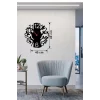 Mey İthalat® Modern Hayat Ağacı Tasarım Ahşap Duvar Saati - 40x40 cm Dekoratif