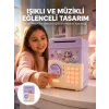 Mey İthalat® Mor Otomatik Para Girişli Elektronik Şifreli Kumbara