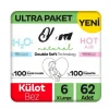 Mey İthalat® Natural Double Soft Külot Bez Ultra Paket 6 Beden 62 Adet