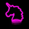 Mey İthalat® Neon Işıklı Unicorn Masa Gece Lambası