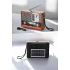 Mey İthalat® Nostaljik Radyo USB,AUX Ve SD Kart Girişli Bluetooth Bağlantılı