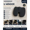 Mey İthalat® Ortopedik Oturma Minderi Hemoroid Kuyruk Sokumu Destekli Sünger Minder Siyah