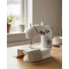 Mey İthalat® Pedallı Mini Dikiş Makinesi Çift Makara Kilitli Dikiş
