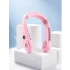 Mey İthalat® Pembe Boyun Fanı Sessiz Çalışan USB Şarjlı Taşınabilir Kişisel Serinletici