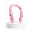 Mey İthalat® Pembe Boyun Tipi Fan USB Şarjlı Hafif Tasarım Güçlü Hava Üflemeli Serinletici