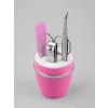 Mey İthalat® Pembe Tırnak Bakım Seti Cımbız Makas Tırnak Makası ve Törpü İçeren Kit