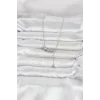 Mey İthalat® Pirinç Gümüş Renk Minimal Sallantılı Yıldız Model Kadın Kolye