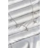 Mey İthalat® Pirinç Gümüş Renk Sıralı Minimal Kutup Yıldızı Model Kadın Kolye