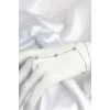 Mey İthalat® Pirinç Gümüş Renk Yonca Model Kadın Şahmeran