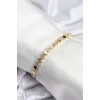 Mey İthalat® Pirinç VIP Seri Gold Renk Petek Model Kadın Bileklik