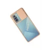 Mey İthalat®   Poco F3 Kılıf Palm Buzlu Kamera Sürgülü Silikon - Pembe