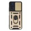 Mey İthalat®   Poco M4 Pro 4G Kılıf Pars Lens Yüzüklü Silikon - Gold