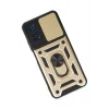 Mey İthalat®   Poco M4 Pro 4G Kılıf Pars Lens Yüzüklü Silikon - Gold