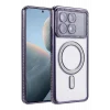 Mey İthalat®   Poco X6 Pro Joke Simli Magneticsafe Kılıf - Derin Mor
