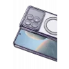 Mey İthalat®   Poco X6 Pro Joke Simli Magneticsafe Kılıf - Derin Mor