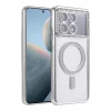 Mey İthalat®   Poco X6 Pro Joke Simli Magneticsafe Kılıf - Gümüş