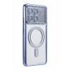 Mey İthalat®   Poco X6 Pro Joke Simli Magneticsafe Kılıf - Mavi