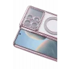 Mey İthalat®   Poco X6 Pro Joke Simli Magneticsafe Kılıf - Pembe