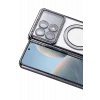 Mey İthalat®   Poco X6 Pro Joke Simli Magneticsafe Kılıf - Siyah