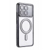 Mey İthalat®   Poco X6 Pro Joke Simli Magneticsafe Kılıf - Siyah