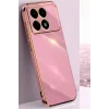 Mey İthalat®   Poco X6 Pro Kılıf Volet Silikon - Mor