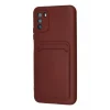 Mey İthalat®   Pocophone M3 Kılıf Kelvin Kartvizitli Silikon - Bordo