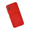 Mey İthalat®   Pocophone M3 Kılıf Kelvin Kartvizitli Silikon - Kırmızı