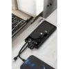 Mey İthalat® Powerbank 20.000 Mah LCD Ekran USB Lightning Type-C Uyumlu İOS ve Android