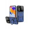 Mey İthalat®  Realme 11 Pro Plus Joy Lens Standlı Kapak - Lacivert