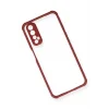 Mey İthalat®  Realme 7 Kılıf Miami Şeffaf Silikon - Fuşya