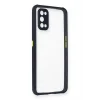Mey İthalat®  Realme 7 Pro Kılıf Miami Şeffaf Silikon - Lacivert