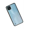 Mey İthalat®  Realme C21 Kılıf Miami Şeffaf Silikon - Siyah