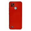 Mey İthalat®  Realme C21 Kılıf Nano içi Kadife Silikon - Kırmızı