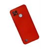 Mey İthalat®  Realme C21 Kılıf Nano içi Kadife Silikon - Kırmızı