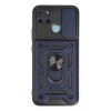 Mey İthalat®  Realme C25Y Kılıf Pars Lens Yüzüklü Silikon - Lacivert