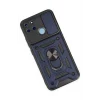 Mey İthalat®  Realme C25Y Kılıf Pars Lens Yüzüklü Silikon - Lacivert