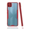 Mey İthalat®  Realme C25Y Kılıf Platin Silikon - Kırmızı